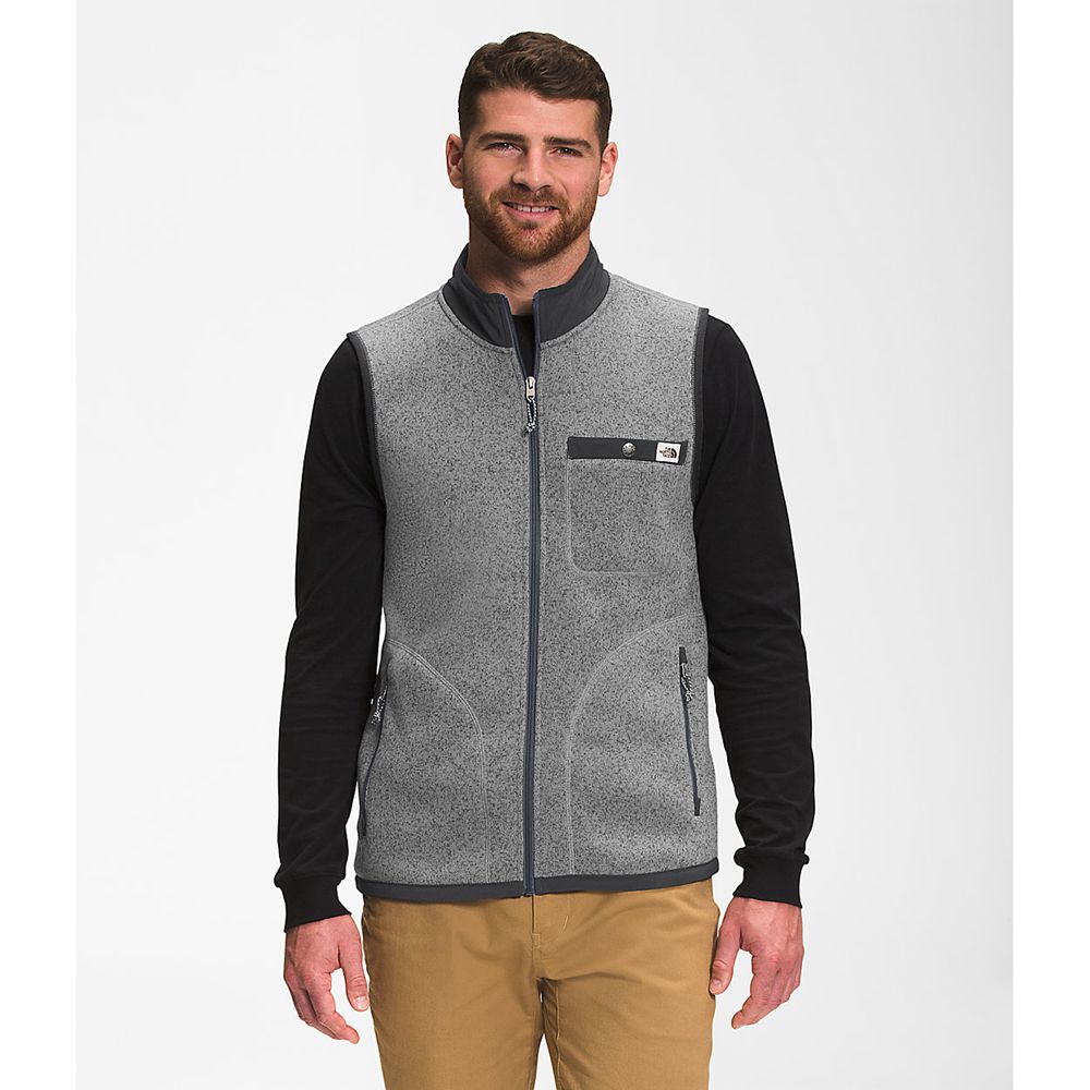 The North Face Vests Mens Australia - The North Face Gordon Lyons Full Zip Grey (HOL-846217)